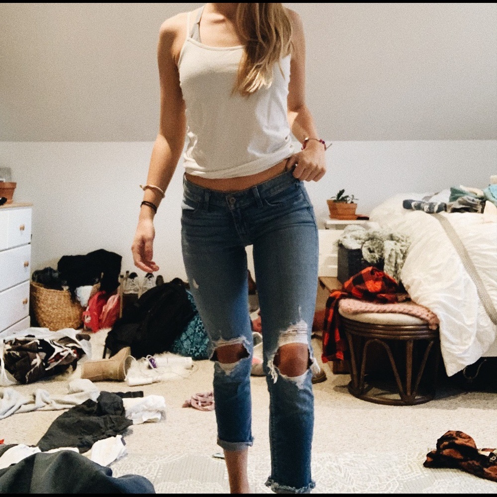 Hollister ripped jeans